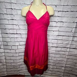 Trina Turk Silk Triangle Halter Dress size 6